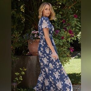 NWT Baltic Born Blue Floral birdie boho Dress - Women's Elegant Summer Dress
